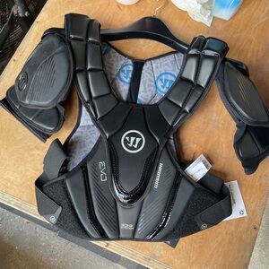 Warrior Evo Lacrosse Black Protective Gear